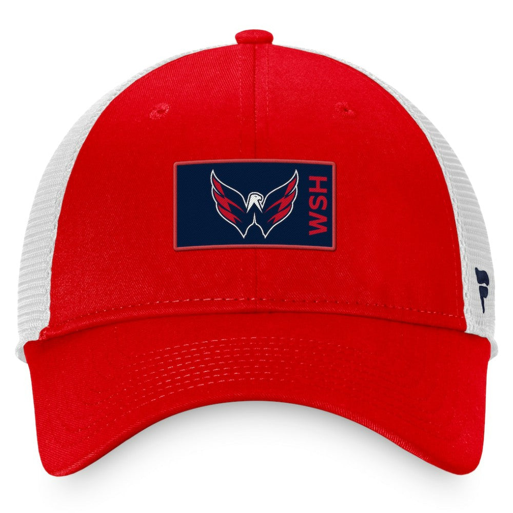 Washington Capitals Fanatics Authentic Pro Rink Trucker Snapback Hat - Red/White Hats