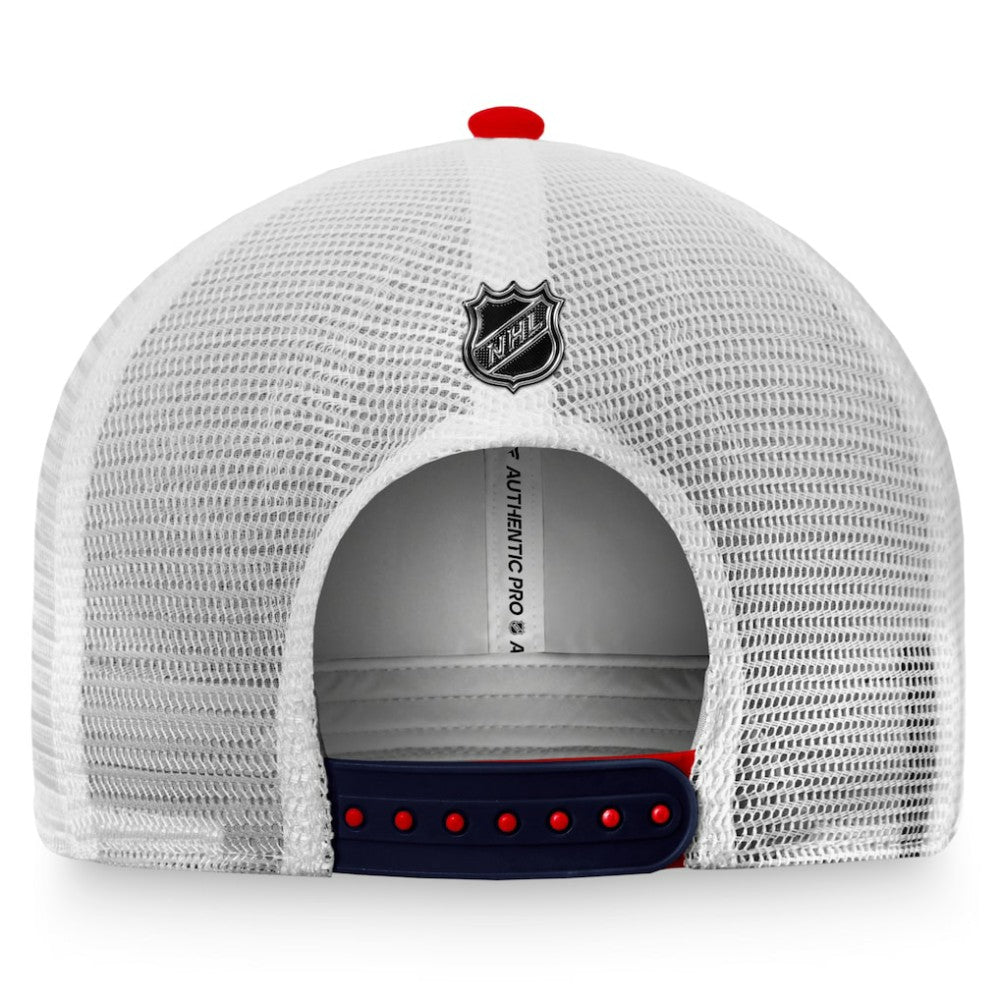 Washington Capitals Fanatics Authentic Pro Rink Trucker Snapback Hat - Red/White Hats