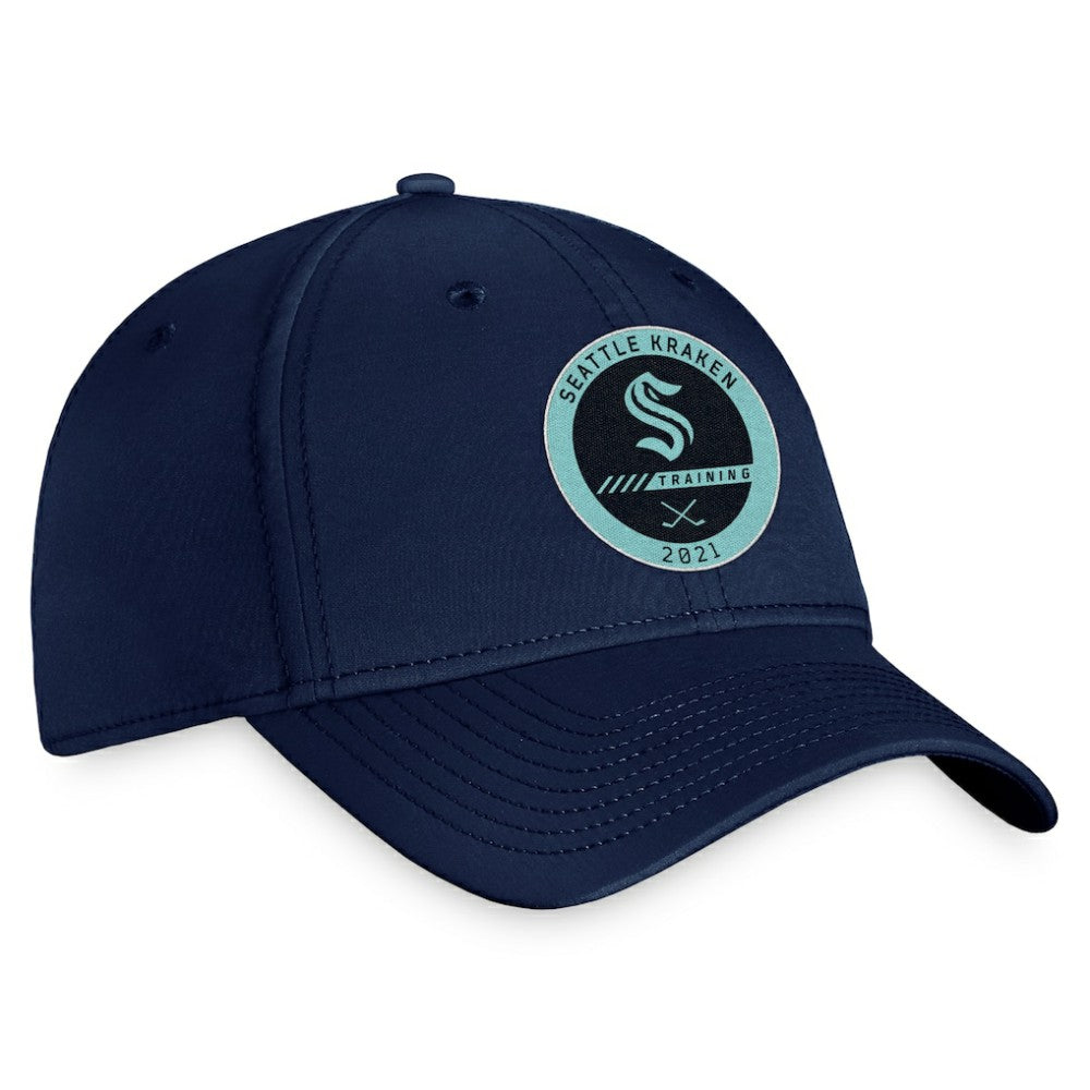 Seattle Kraken Fanatics 2021 Authentic Pro Training Camp Flex Hat - Navy Hats