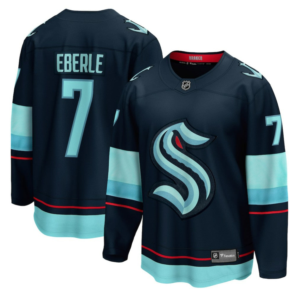 Jordan Eberle Seattle Kraken Fanatics Home Breakaway Player Jersey - Navy Jerseys