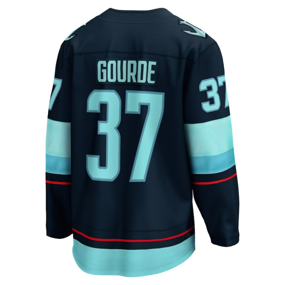 Yanni Gourde Seattle Kraken Fanatics Home Breakaway Player Jersey - Deep Sea Blue Jerseys