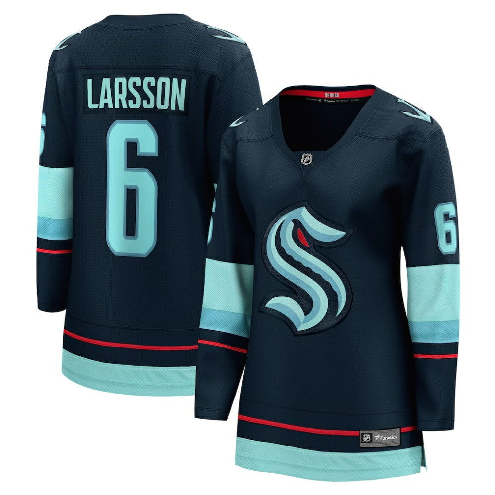 Adam Larsson Seattle Kraken Fanatics Women's Home Breakaway Player Jersey - Deep Sea Blue Jerseys