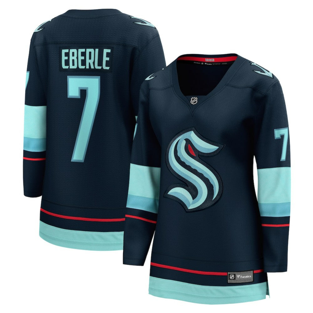 Jordan Eberle Seattle Kraken Fanatics Women's Home Breakaway Player Jersey - Navy Jerseys