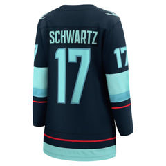 Jaden Schwartz Seattle Kraken Fanatics Women's Home Breakaway Player Jersey - Navy Jerseys