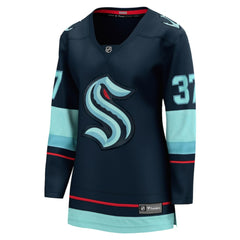 Yanni Gourde Seattle Kraken Fanatics Women's Home Breakaway Player Jersey - Navy Jerseys