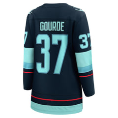 Yanni Gourde Seattle Kraken Fanatics Women's Home Breakaway Player Jersey - Navy Jerseys