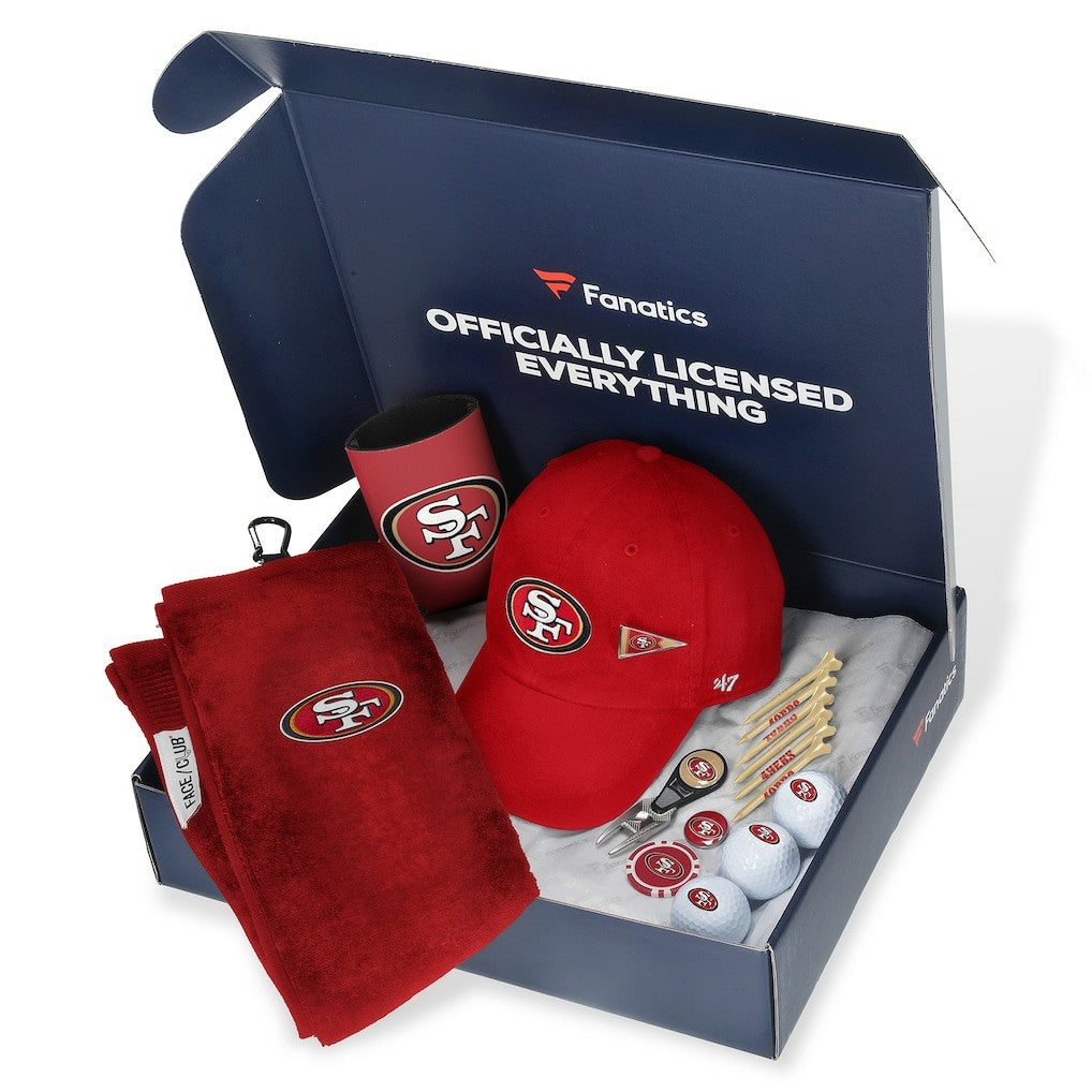 San Francisco 49ers Pack Golf-Themed Gift Box - $105+ Value for sale