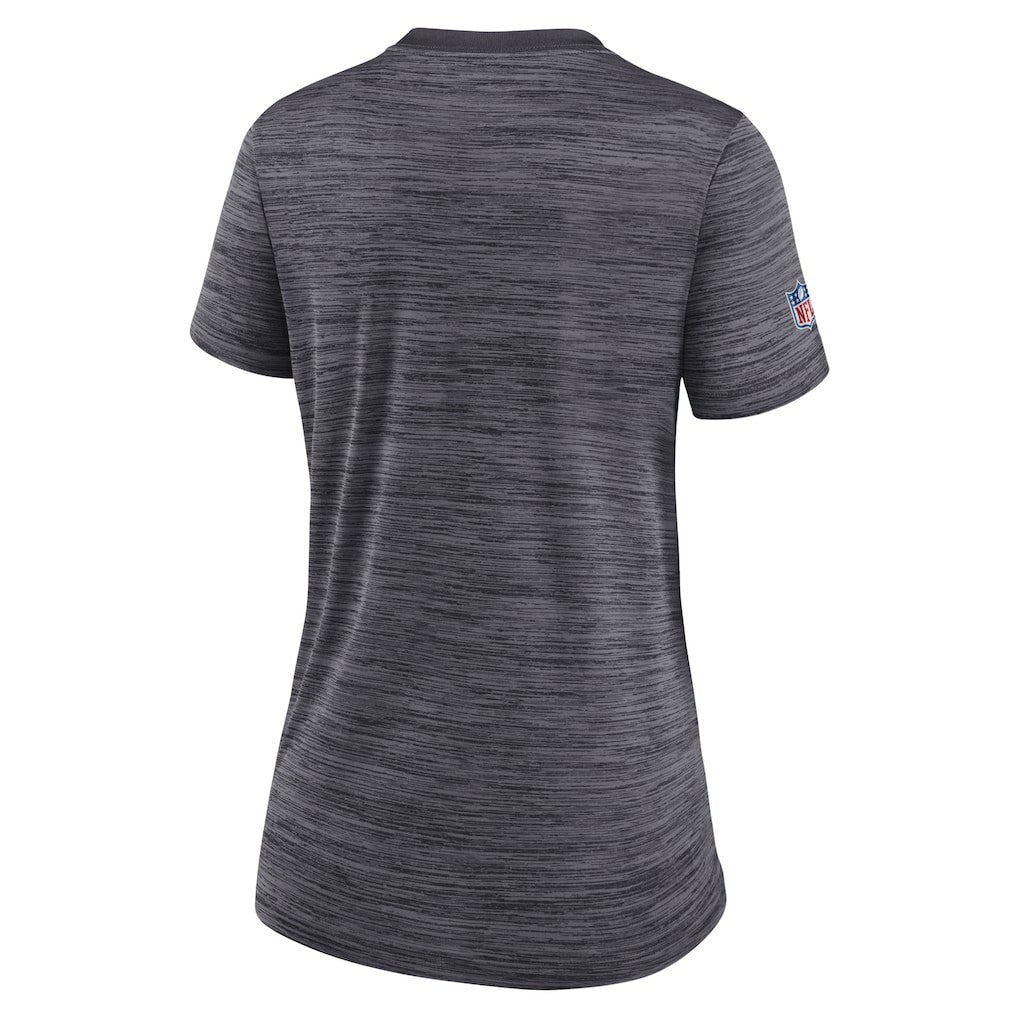 New Orleans Saints Women's Sideline Velocity Lockup Performance T-Shirt - Black on sale