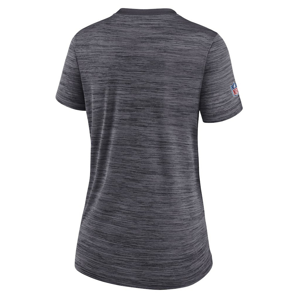 New Orleans Saints Women's Sideline Velocity Lockup Performance T-Shirt - Black on sale