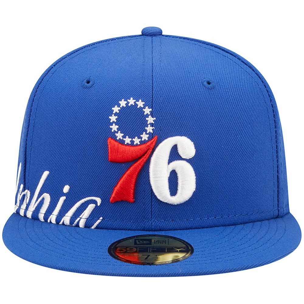 Philadelphia 76ers Side Split 59FIFTY Fitted Hat - Royal outlet
