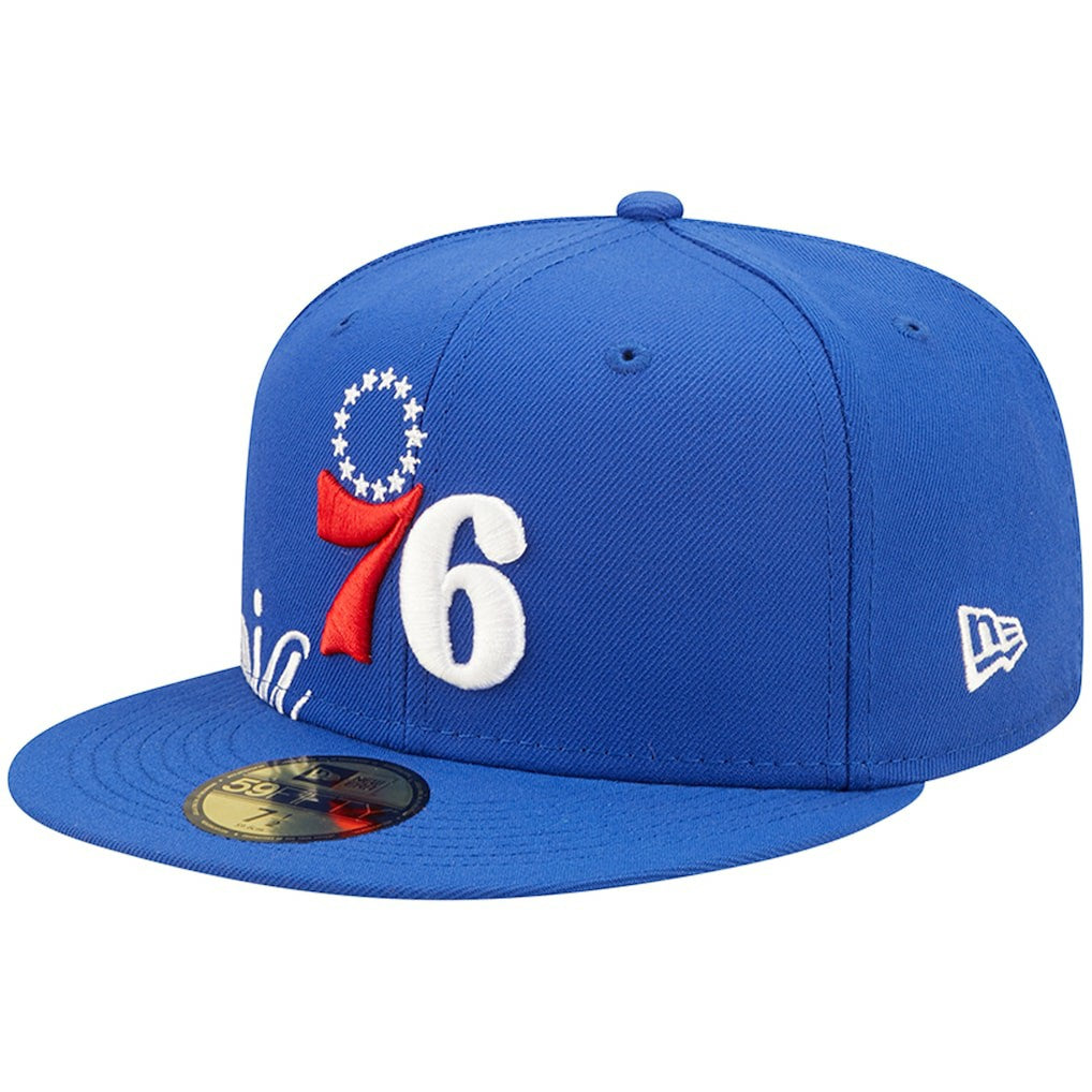Philadelphia 76ers Side Split 59FIFTY Fitted Hat - Royal outlet
