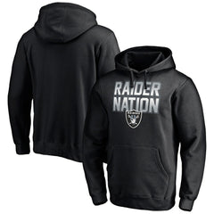 Las Vegas Raiders Hometown Collection Raider Nation Fitted Pullover Hoodie - Black sale
