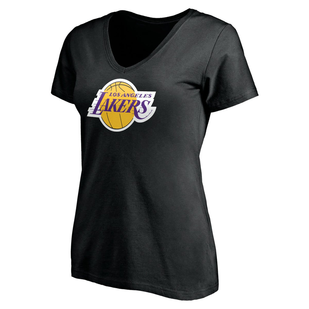 LeBron James Los Angeles Lakers Women's #6 Playmaker Name & Number V-Neck T-Shirt - Black outlet