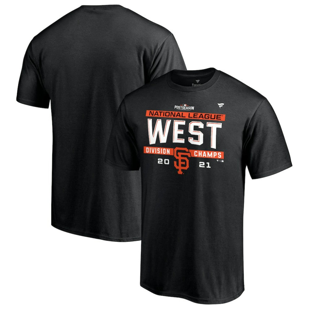 San Francisco Giants 2021 NL West Division Champions Locker Room T-Shirt Black