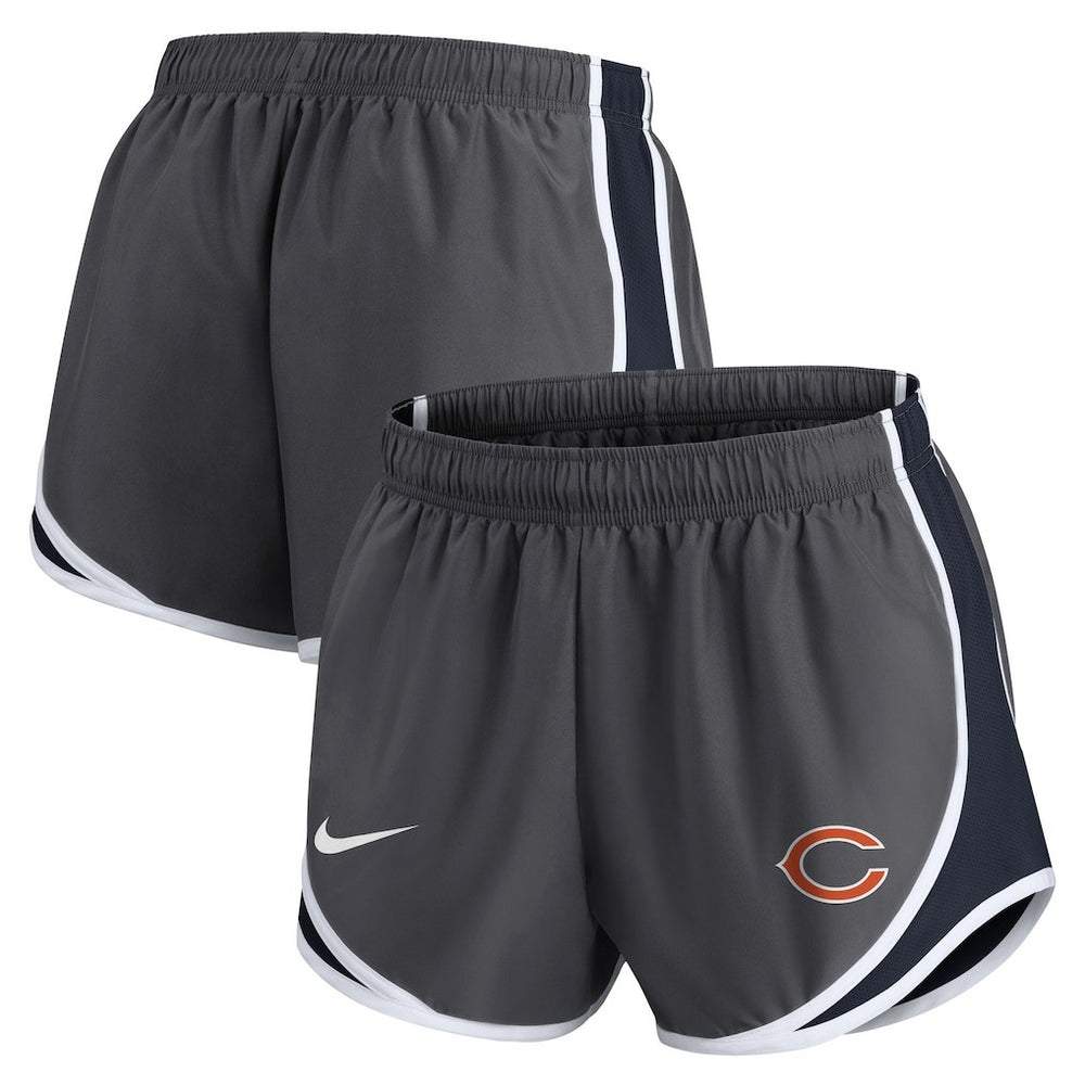 Chicago Bears Women's Team Logo Performance Tempo Shorts - Charcoal discount