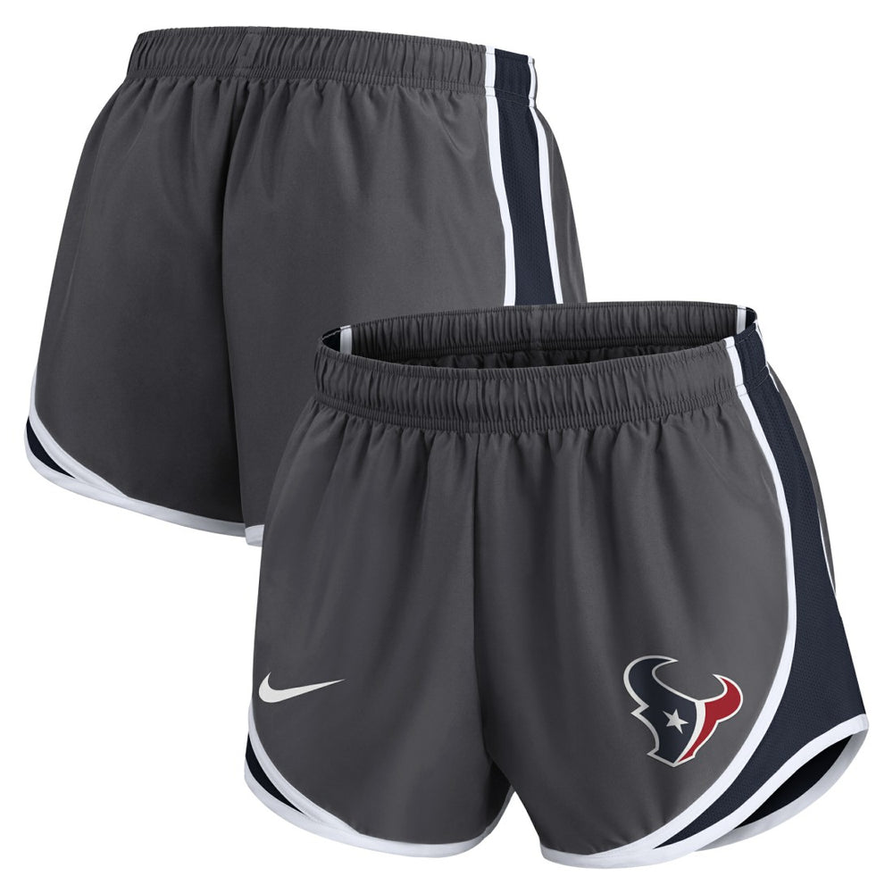 Houston Texans Women's Team Logo Performance Tempo Shorts - Charcoal outlet
