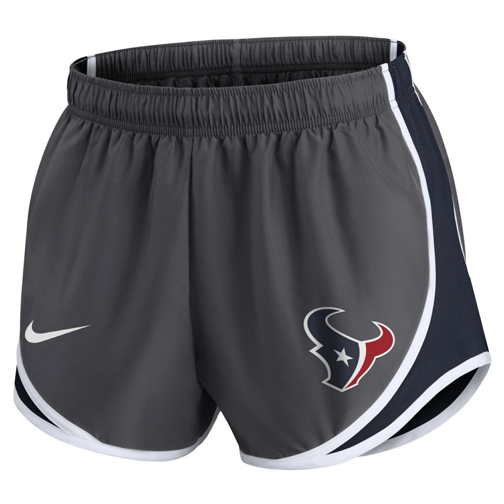 Houston Texans Women's Team Logo Performance Tempo Shorts - Charcoal outlet