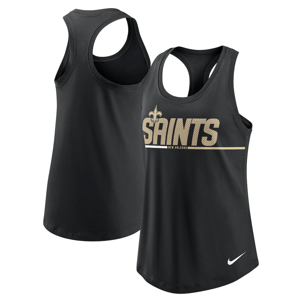 New Orleans Saints Women's Team Name City Tri-Blend Racerback Tank Top on sale