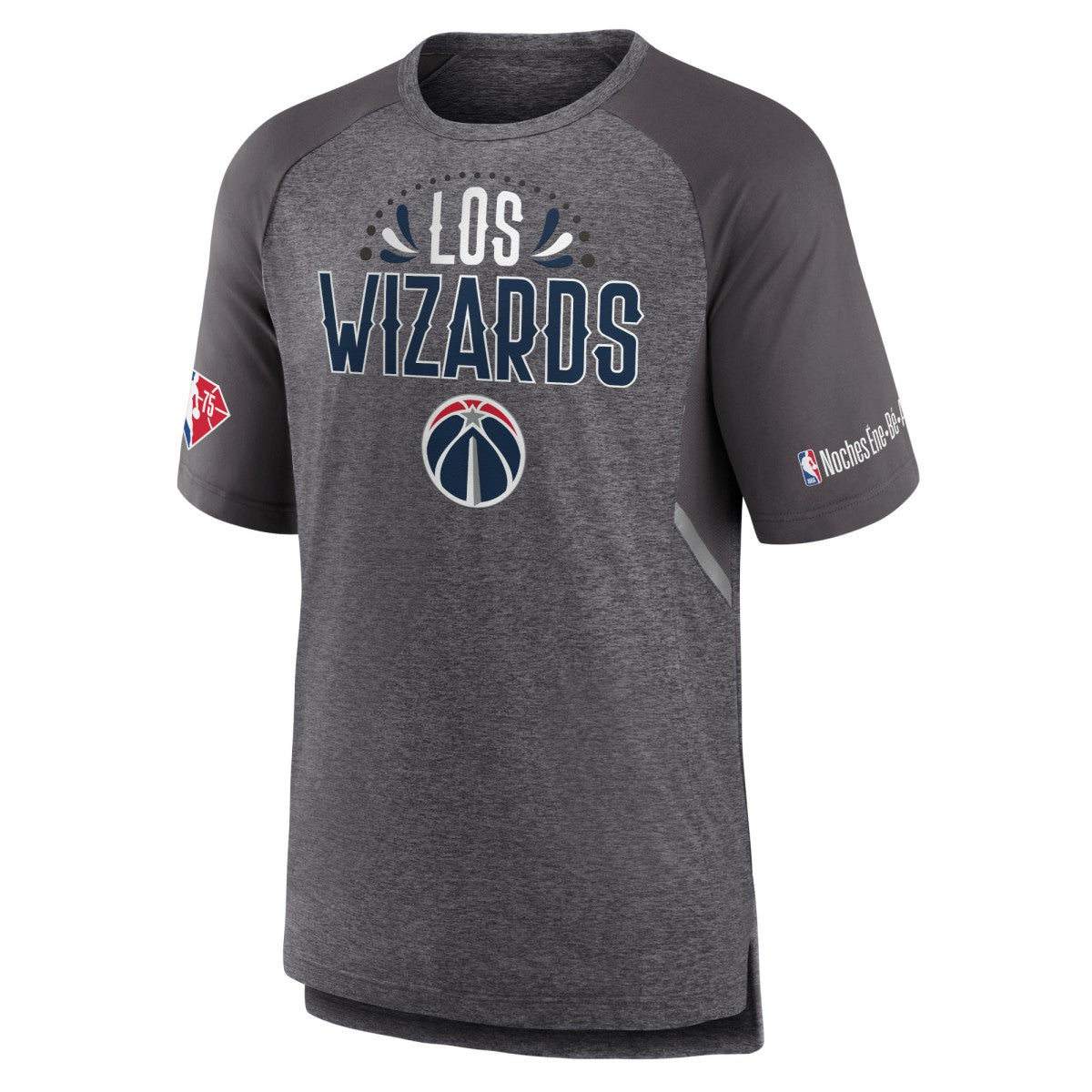 Washington Wizards 2022 Noches Ene-Be-A Core Shooting Raglan T-Shirt - Heathered Gray online