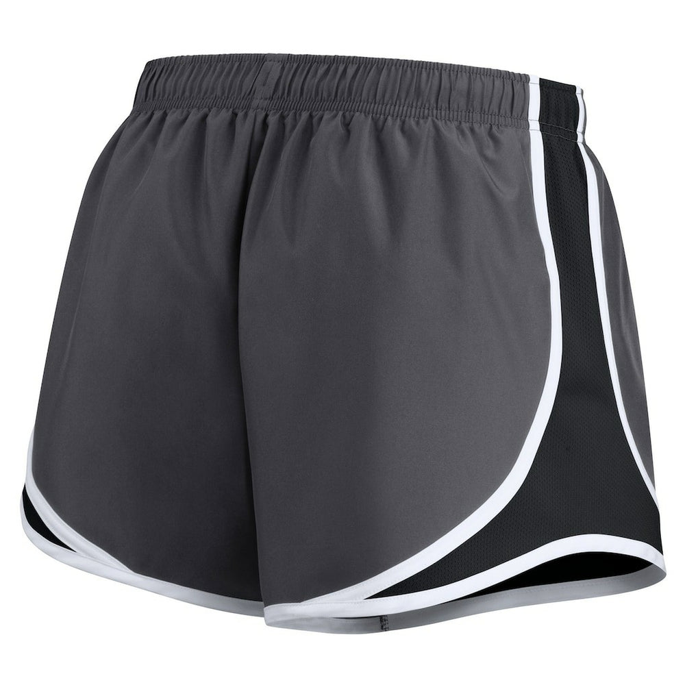 Las Vegas Raiders Women's Plus Size Logo Performance Tempo Shorts - Charcoal on sale