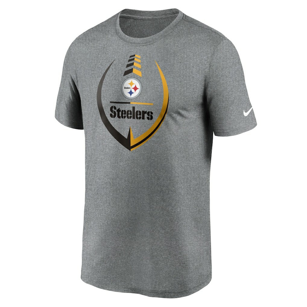 Pittsburgh Steelers Icon Legend Performance T-Shirt - Heathered Gray sale
