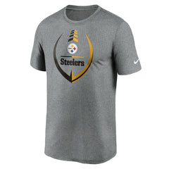 Pittsburgh Steelers Icon Legend Performance T-Shirt - Heathered Gray sale