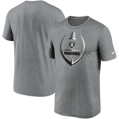 Las Vegas Raiders Icon Legend Performance T-Shirt - Heathered Gray on sale