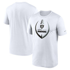 Las Vegas Raiders Icon Legend Performance T-Shirt - White for sale