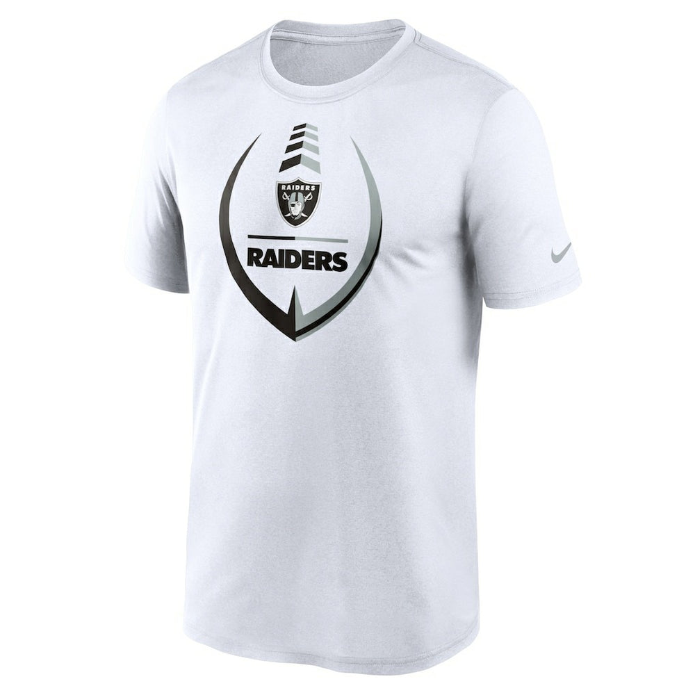 Las Vegas Raiders Icon Legend Performance T-Shirt - White for sale