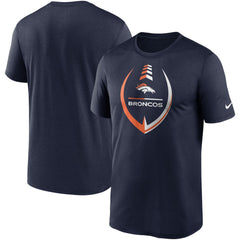 Denver Broncos Icon Legend Performance T-Shirt - Navy cheap
