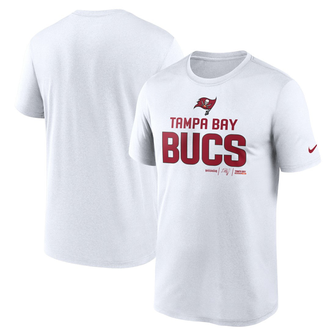 Tampa Bay Buccaneers Legend Community Performance T-Shirt - White discount