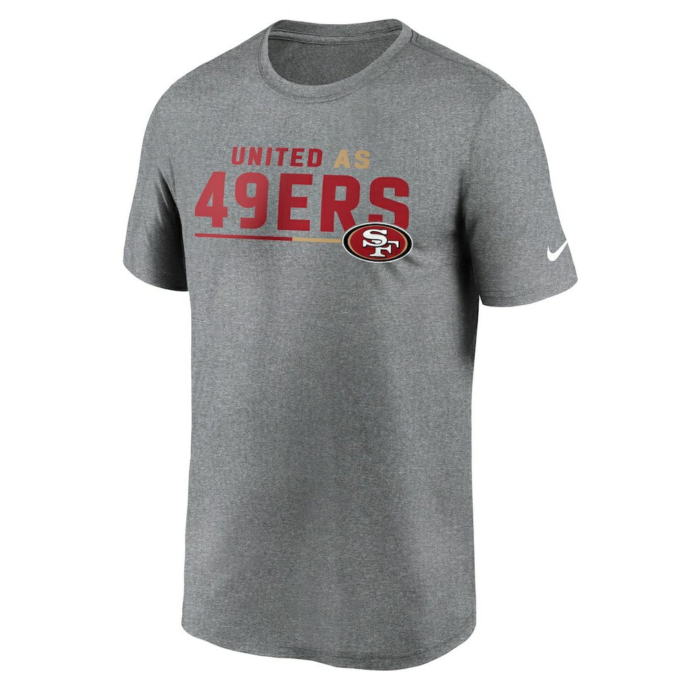 San Francisco 49ers Legend Team Shoutout Performance T-Shirt - Heather Gray discount