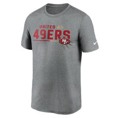 San Francisco 49ers Legend Team Shoutout Performance T-Shirt - Heather Gray discount