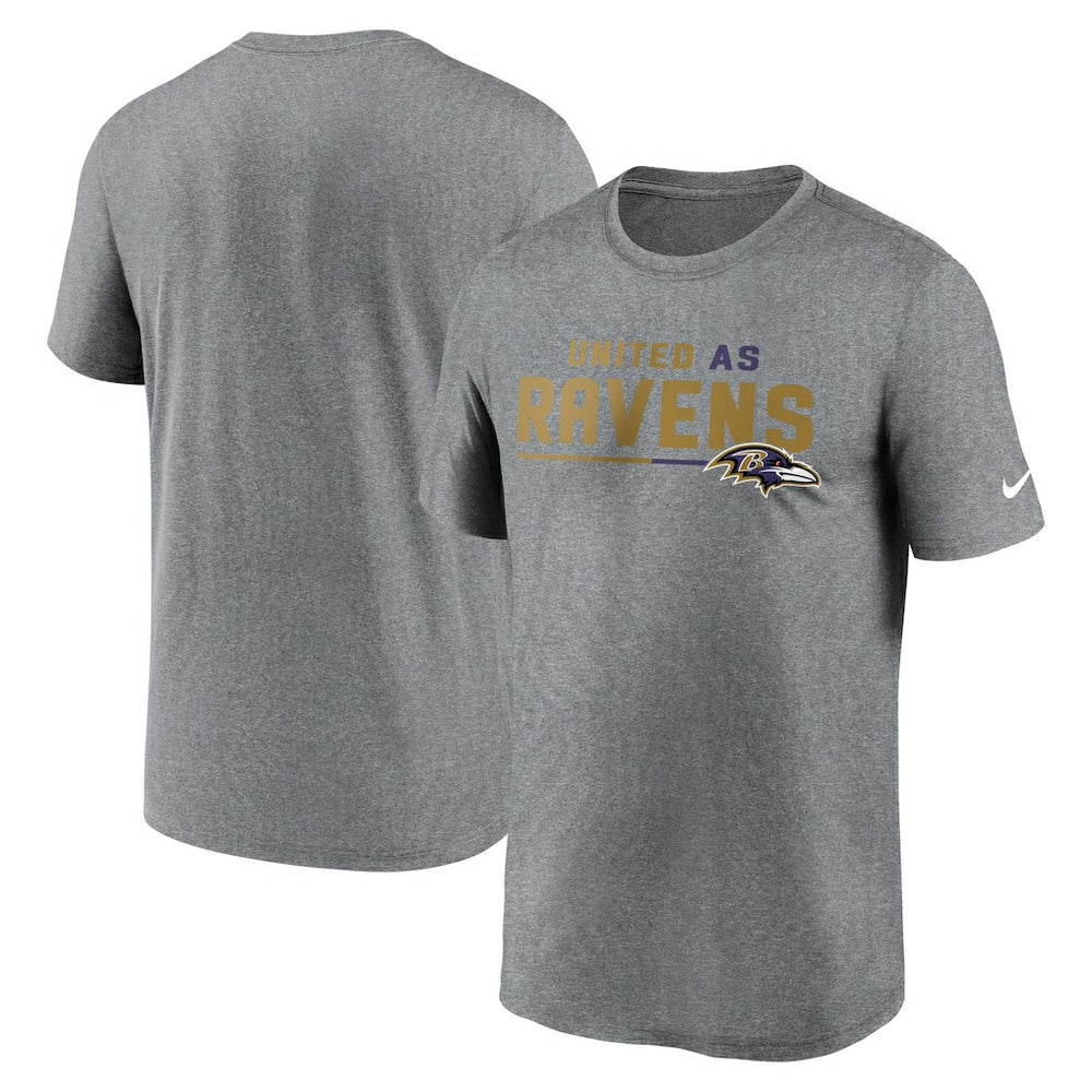 Baltimore Ravens Legend Team Shoutout Performance T-Shirt - Heather Gray discount