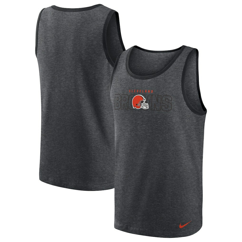 Cleveland Browns Tri-Blend Tank Top - Heathered Charcoal on sale