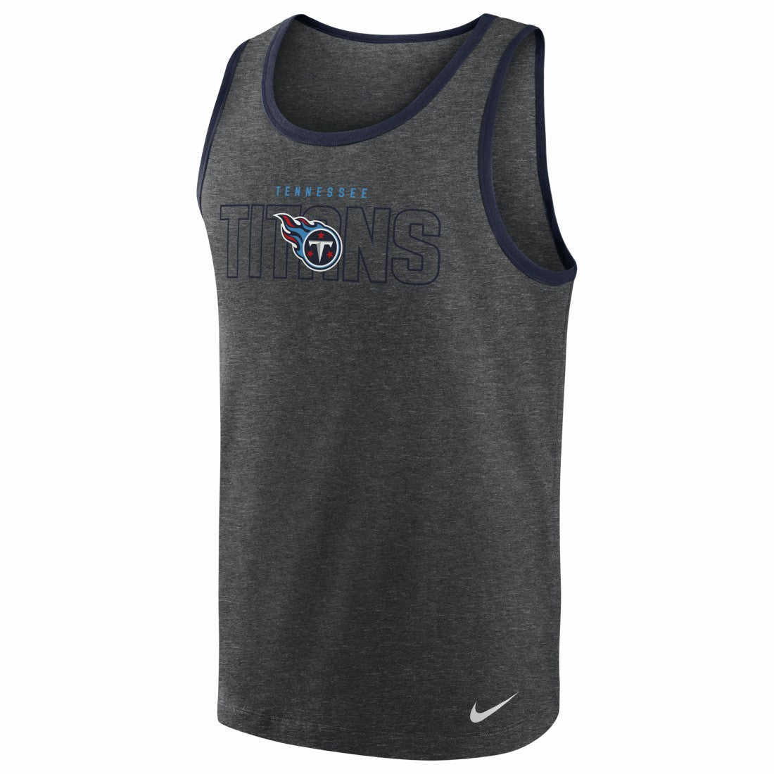 Tennessee Titans Tri-Blend Tank Top - Heathered Charcoal outlet