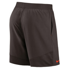 Cleveland Browns Stretch Woven Shorts - Brown on sale