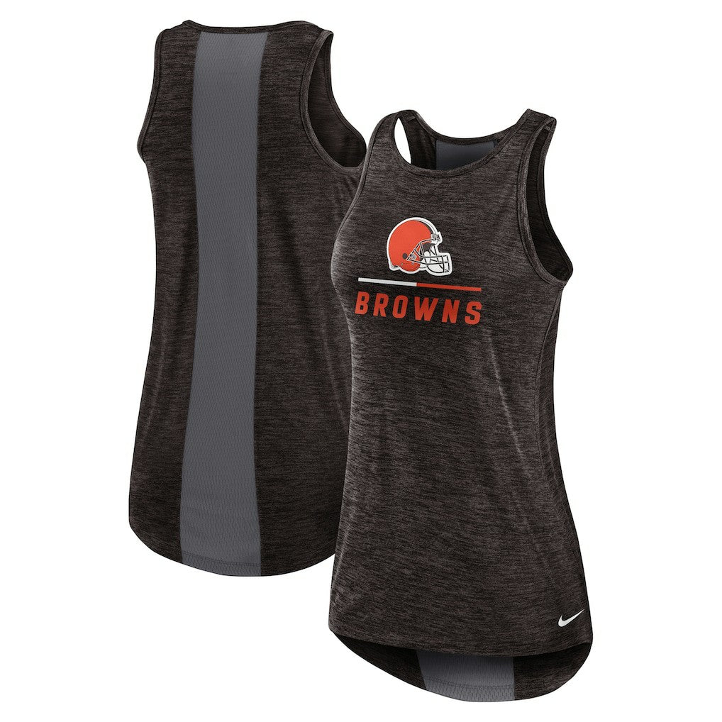 Cleveland Browns Women's High Neck Performance Tank Top - Brown outlet