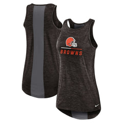 Cleveland Browns Women's High Neck Performance Tank Top - Brown outlet