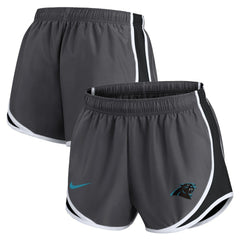 Carolina Panthers Women's Team Logo Performance Tempo Shorts - Charcoal outlet