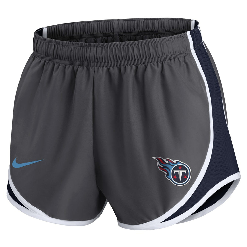 Tennessee Titans Women's Team Logo Performance Tempo Shorts - Charcoal cheap