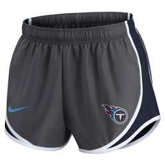 Tennessee Titans Women's Team Logo Performance Tempo Shorts - Charcoal cheap
