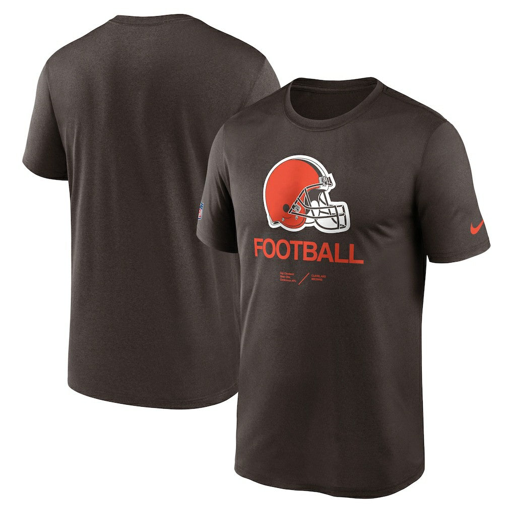 Cleveland Browns Sideline Infograph Performance T-Shirt - Brown sale