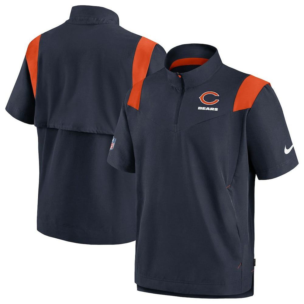 Chicago Bears Sideline Coaches Chevron Lockup Pullover Top - Navy sale