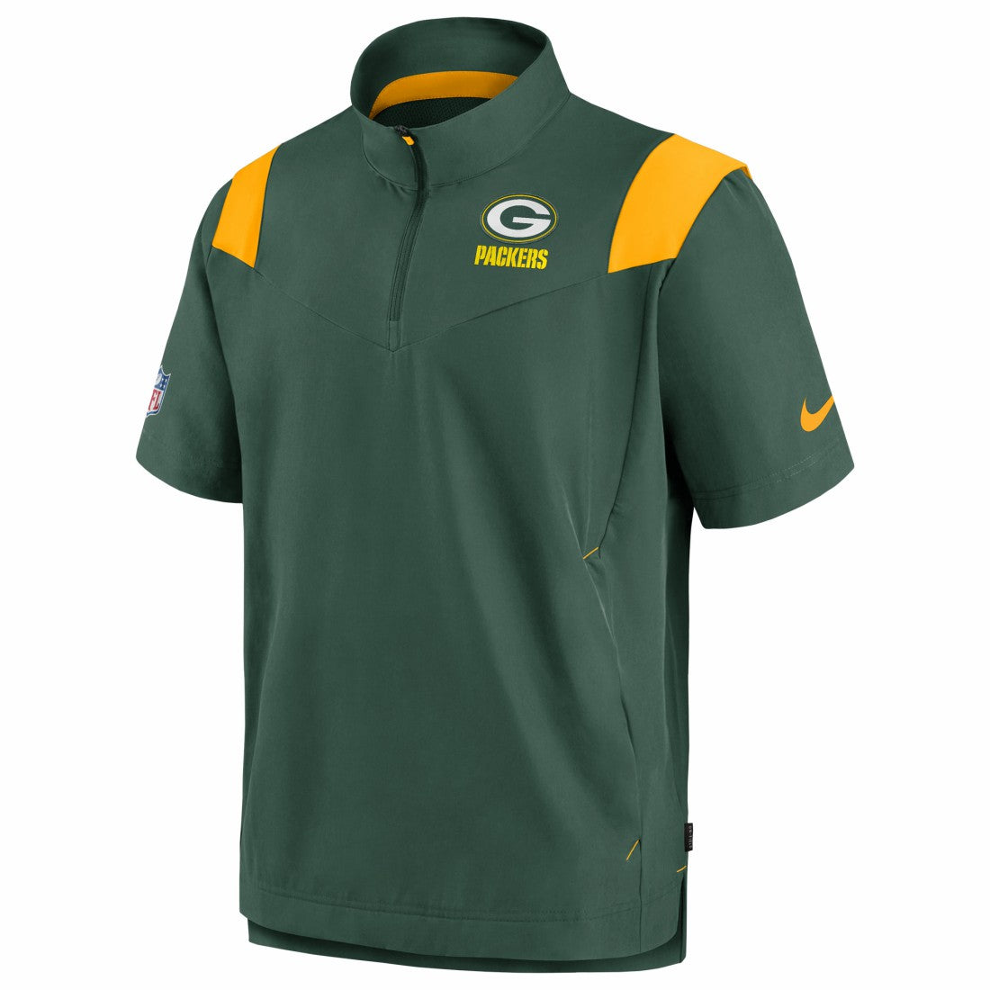 Green Bay Packers Sideline Coaches Chevron Lockup Pullover Top - Kelly Green discount