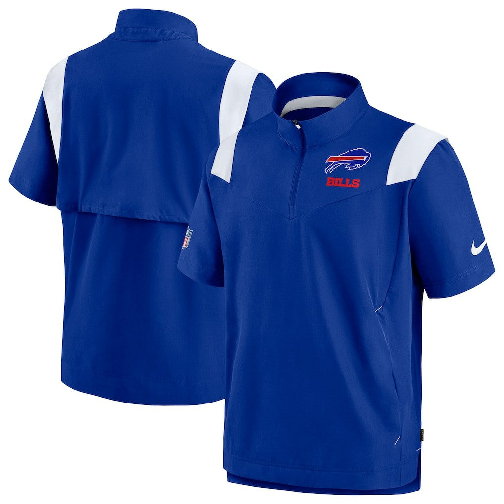 Buffalo Bills Sideline Coaches Chevron Lockup Pullover Top - Royal discount