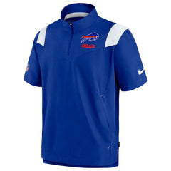 Buffalo Bills Sideline Coaches Chevron Lockup Pullover Top - Royal discount