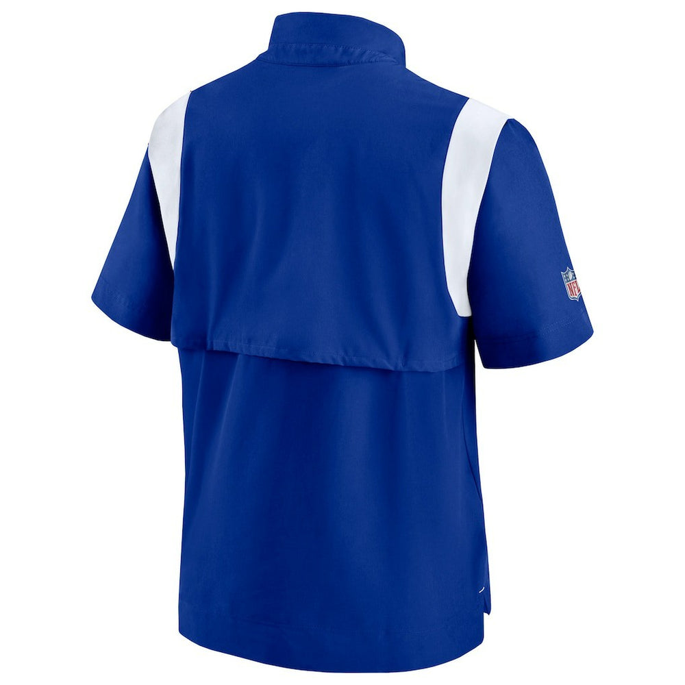 Buffalo Bills Sideline Coaches Chevron Lockup Pullover Top - Royal discount