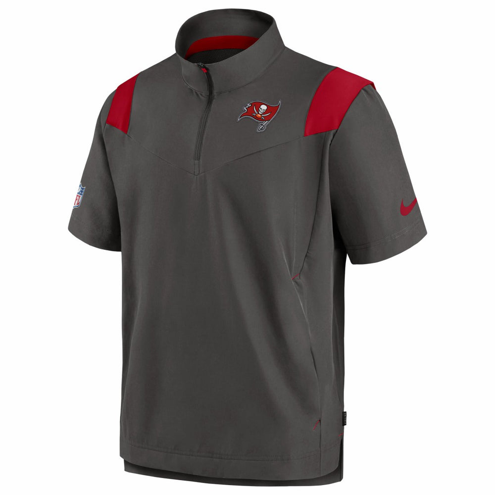 Tampa Bay Buccaneers Sideline Coaches Chevron Lockup Pullover Top - Pewter outlet