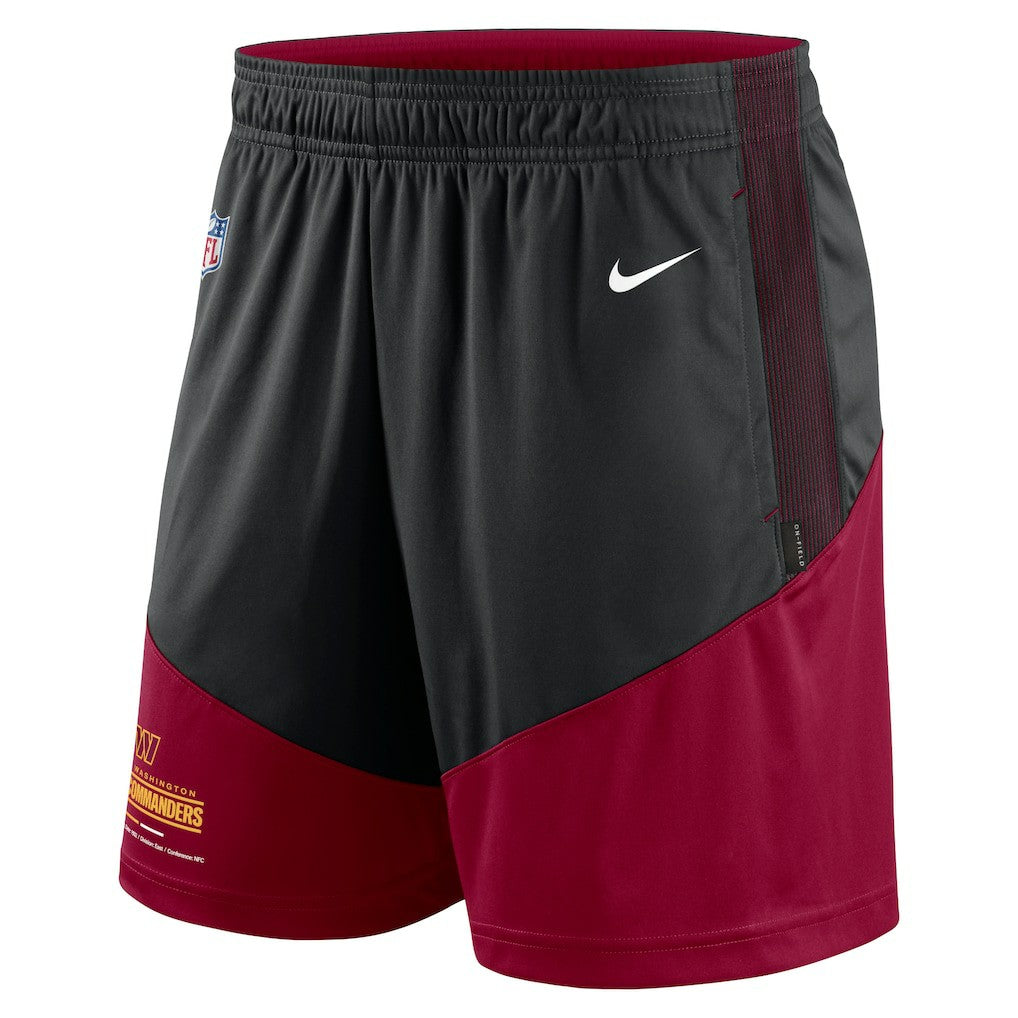 Washington Commanders Sideline Primary Lockup Performance Shorts - Black/Burgundy online